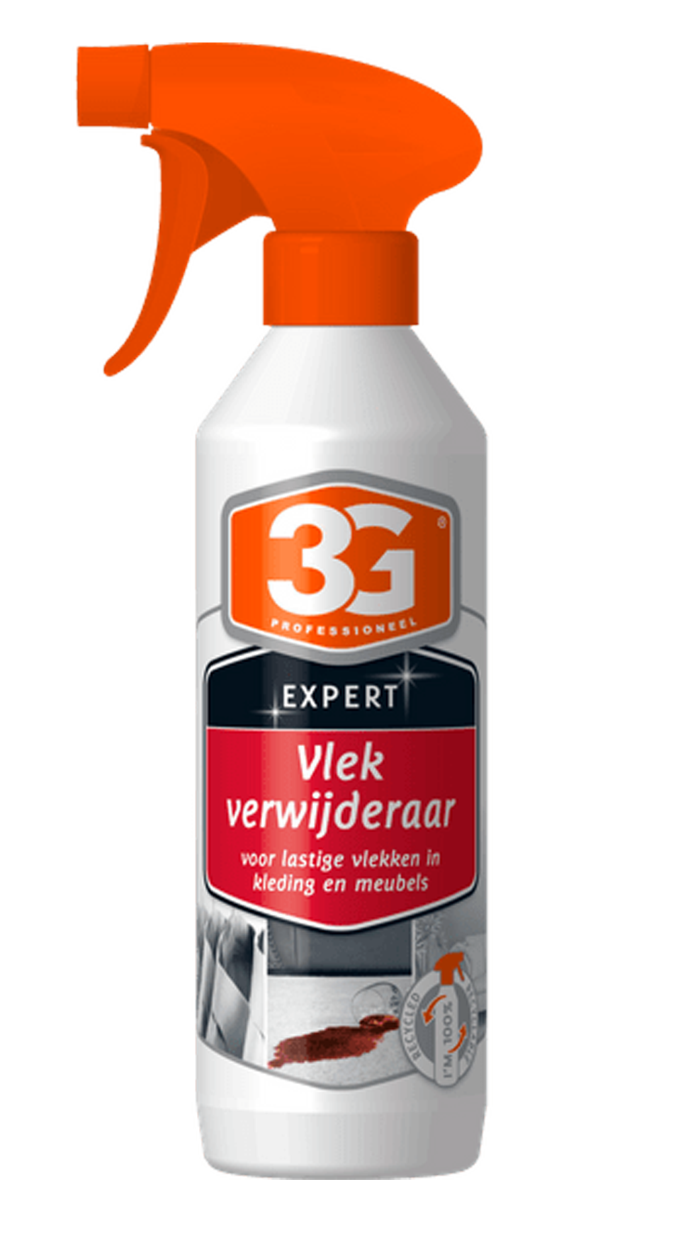 3G Professioneel Vlekverwijderaar Spray 500ml - Krachtige formule voor het verwijderen van vlekken op diverse oppervlakken - Handige 500ml spuitfles