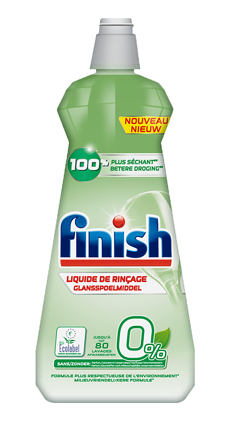 Finish Glansspoelmiddel Ecologisch 400ml - Milieuvriendelijk en effectief voor een glanzende vaat - Handige verpakking van 400ml