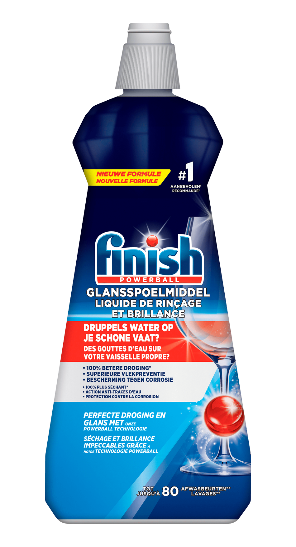 Finish Glansspoelmiddel Powerball 400ml - Voor een sprankelend schone vaat - Handige verpakking van 400ml