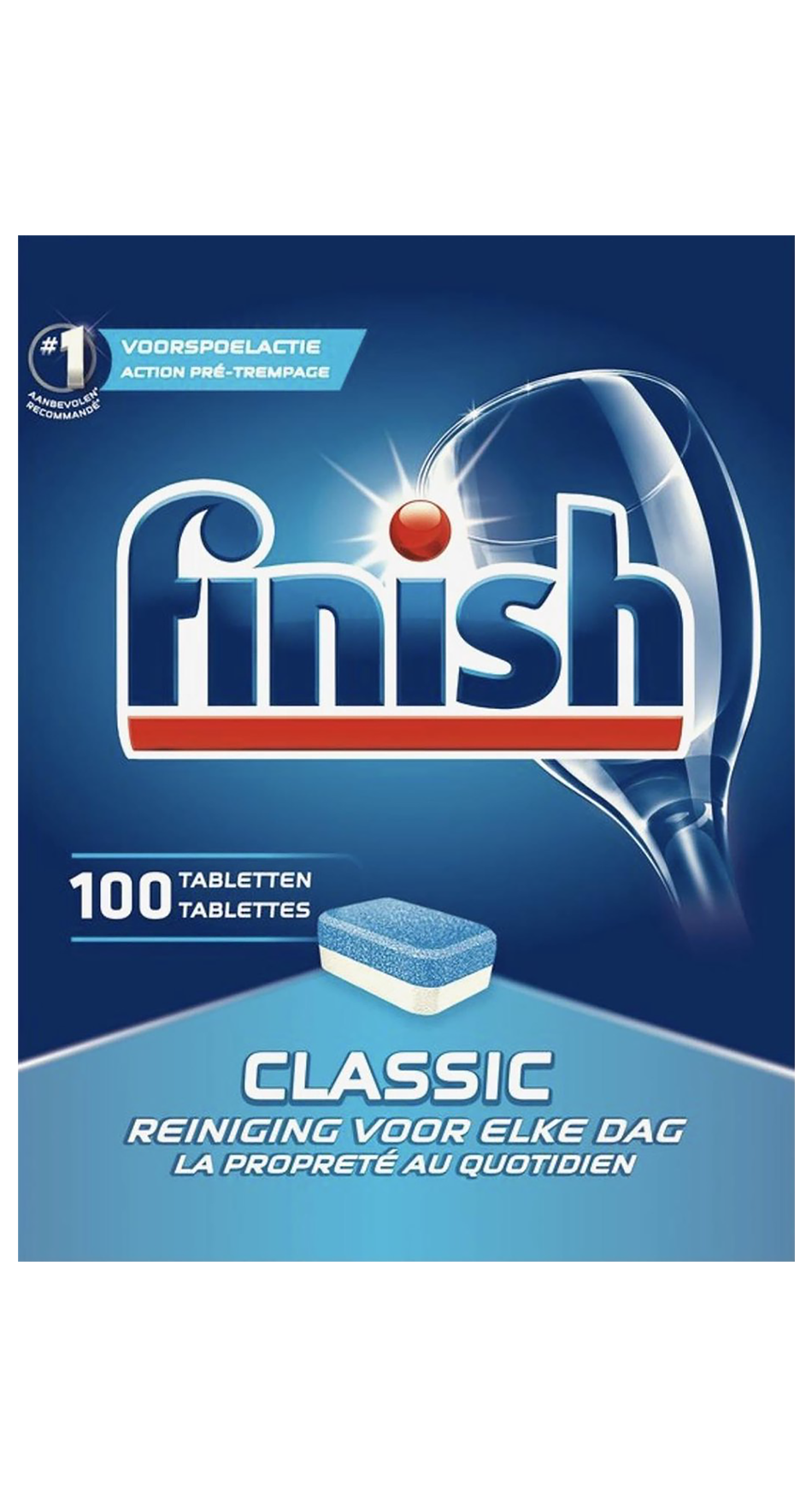 Finish Vaatwastabletten Classic 100 stuks - Krachtige reiniging voor een stralend schone vaat - Verpakking van 100 stuks