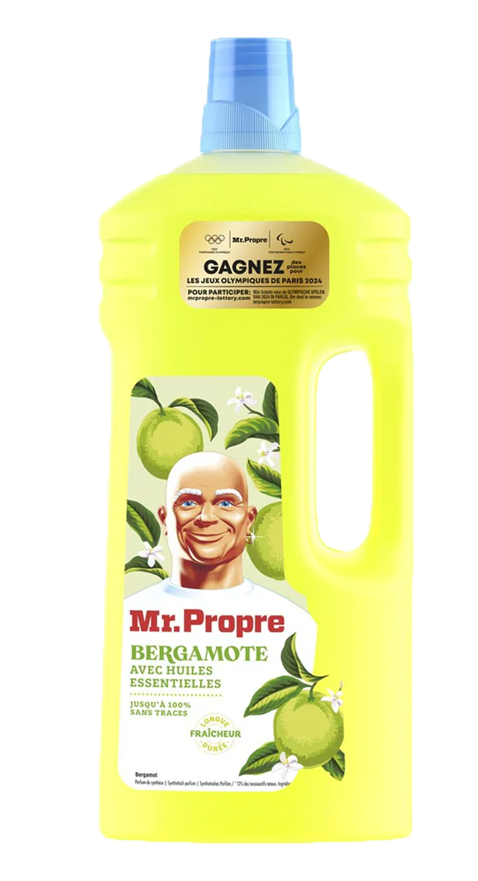 Mr. Proper Allesreiniger Bergamote 1500ml - Krachtige reiniging met een verfrissende bergamotgeur - Grote verpakking van 1500ml