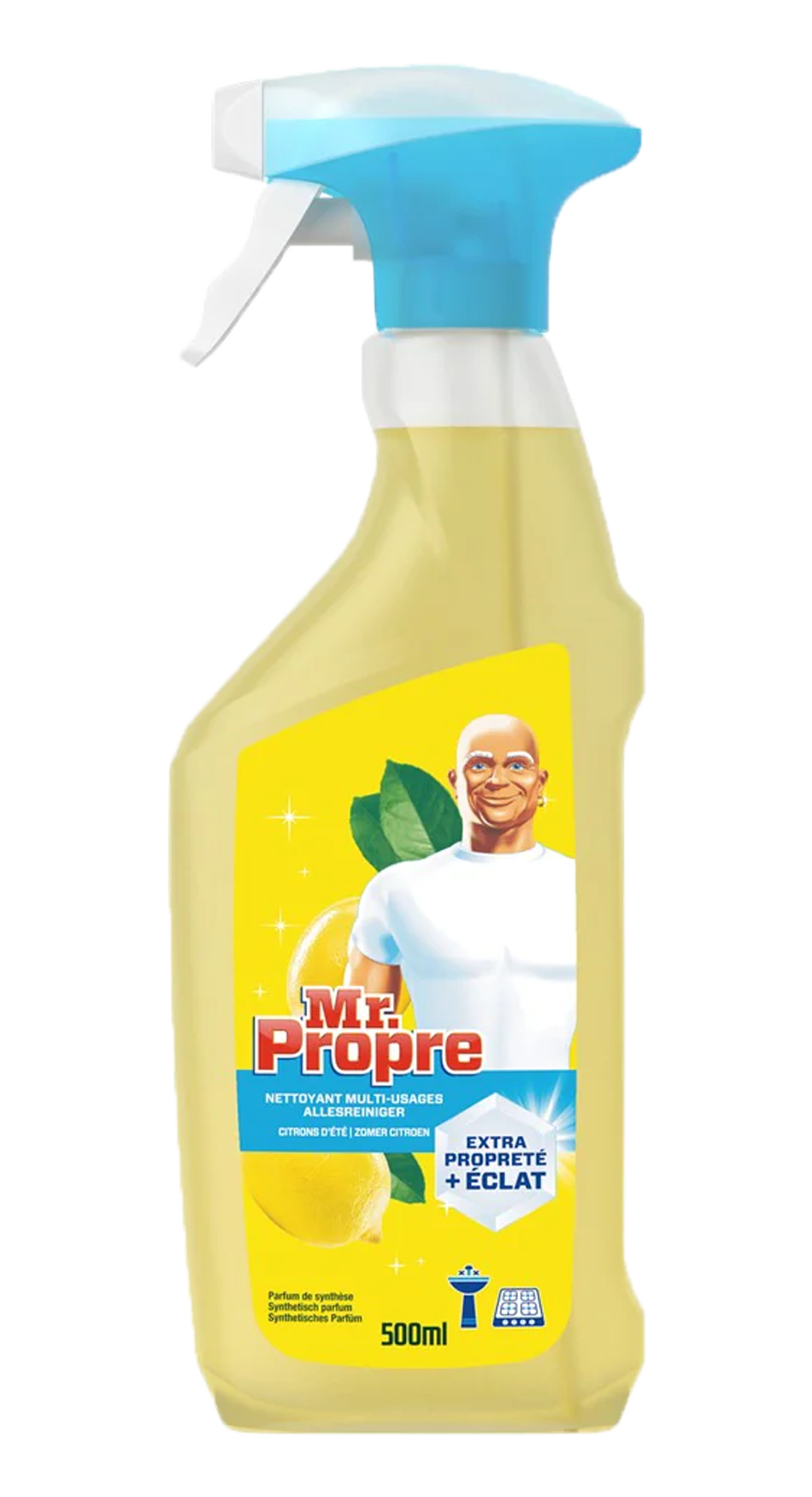 Mr. Proper Allesreiniger Spray Citroen 500ml - Krachtige reiniging met de verfrissende geur van citroen - Handige 500ml fles