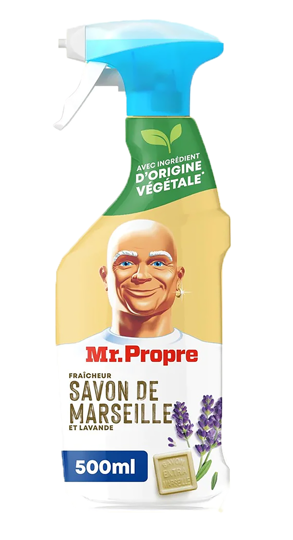 Mr. Proper Allesreiniger Spray Marseille Zeep & Lavendel 500ml - Krachtige reiniging met een verfrissende geur van lavendel - 500ml fles