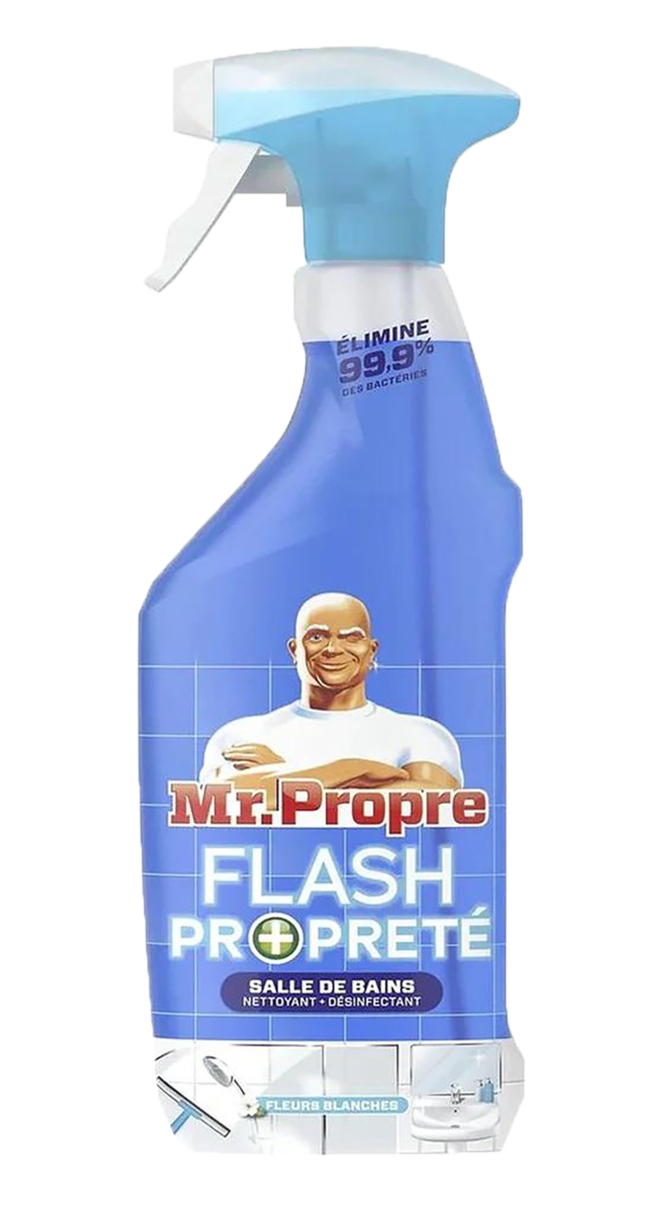 Mr. Proper Badkamerreiniger Spray 500ml - Krachtige reiniging voor een glanzend schone badkamer - Handige 500ml spuitfles