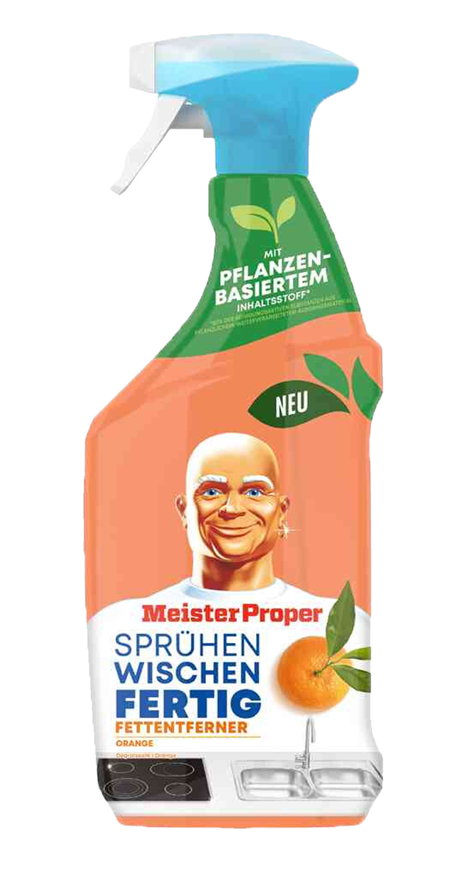 Mr. Proper Ontvetter Spray Mandarijn Boost 800ml - Krachtige ontvetting met een verfrissende mandarijn boost - Handige 800ml spuitfles