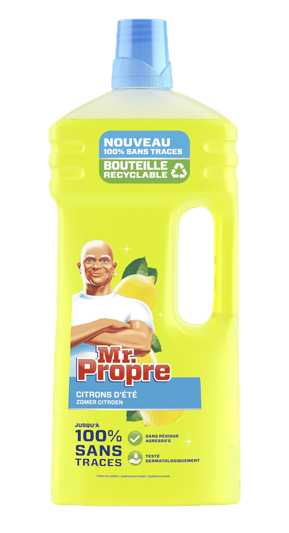 Mr. Proper Allesreiniger Citroen 1300ml - Krachtige schoonmaakmiddel met citroenextracten - 1300ml fles