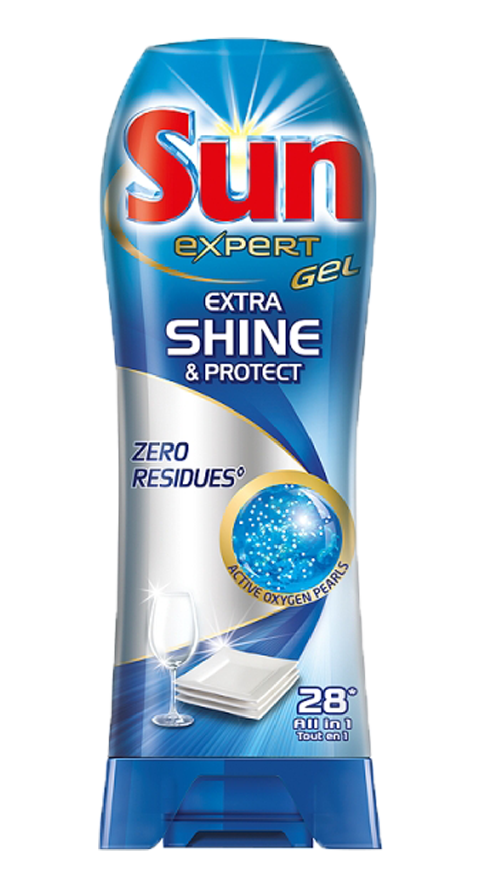 Sun Gell All in 1 Extra Shine Vaatwasmiddel 28 Wasbeurten - Voor een brandschone en glanzende vaat - Verpakking voor 28 wasbeurten