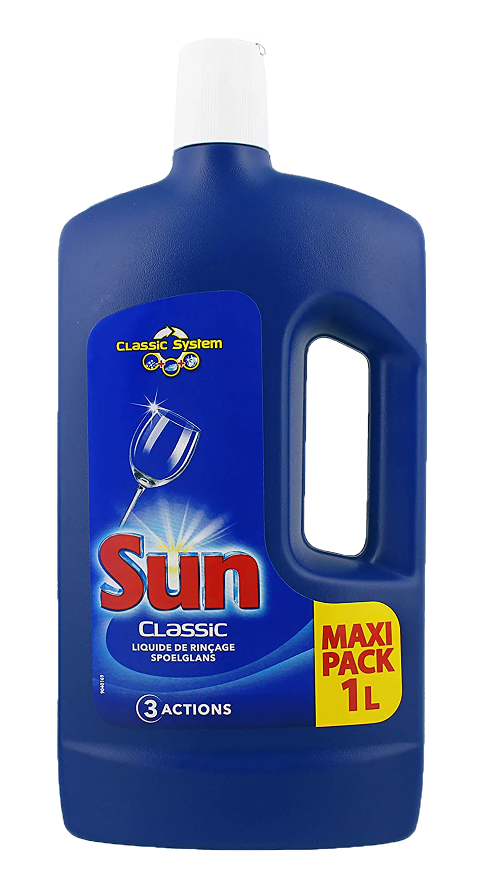 Sun Glansspoelmiddel 1000ml - Voor een glanzend en streepvrij resultaat bij het afwassen - Handige 1000ml fles