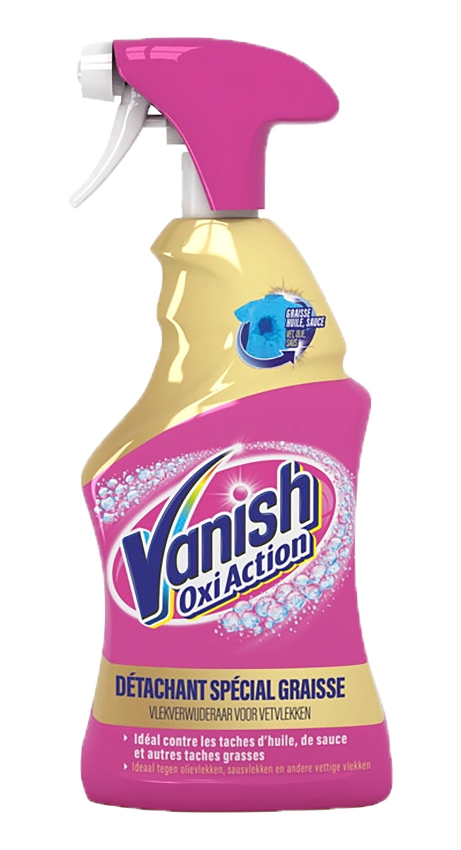 Vanish Oxi Action Vlekverwijderaar voor het Wassen 500ml - Effectieve formule voor het verwijderen van hardnekkige vlekken tijdens het wassen - Handige 500ml fles