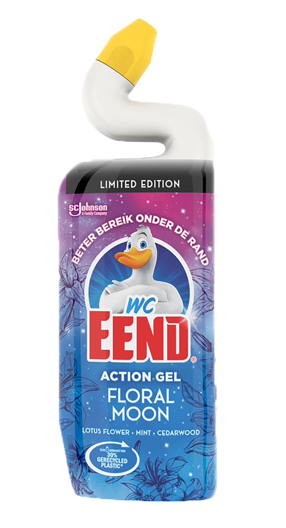 WC Eend Floral Moon Toiletreiniger 750ml - Verfrissende toiletreiniger met een heerlijke bloemengeur - Handige 750ml fles