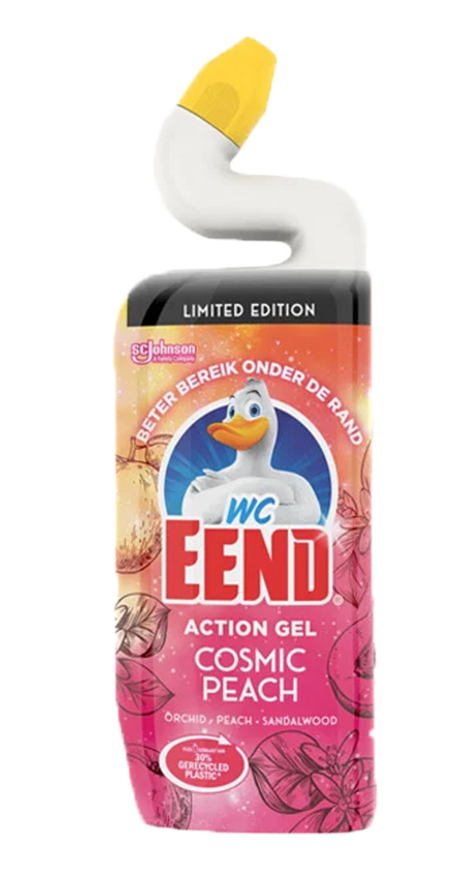 WC Eend Toiletreiniger Cosmic Peach 750ML - Een fruitige en verfrissende geur voor een schone toiletpot - Handige 750ml fles