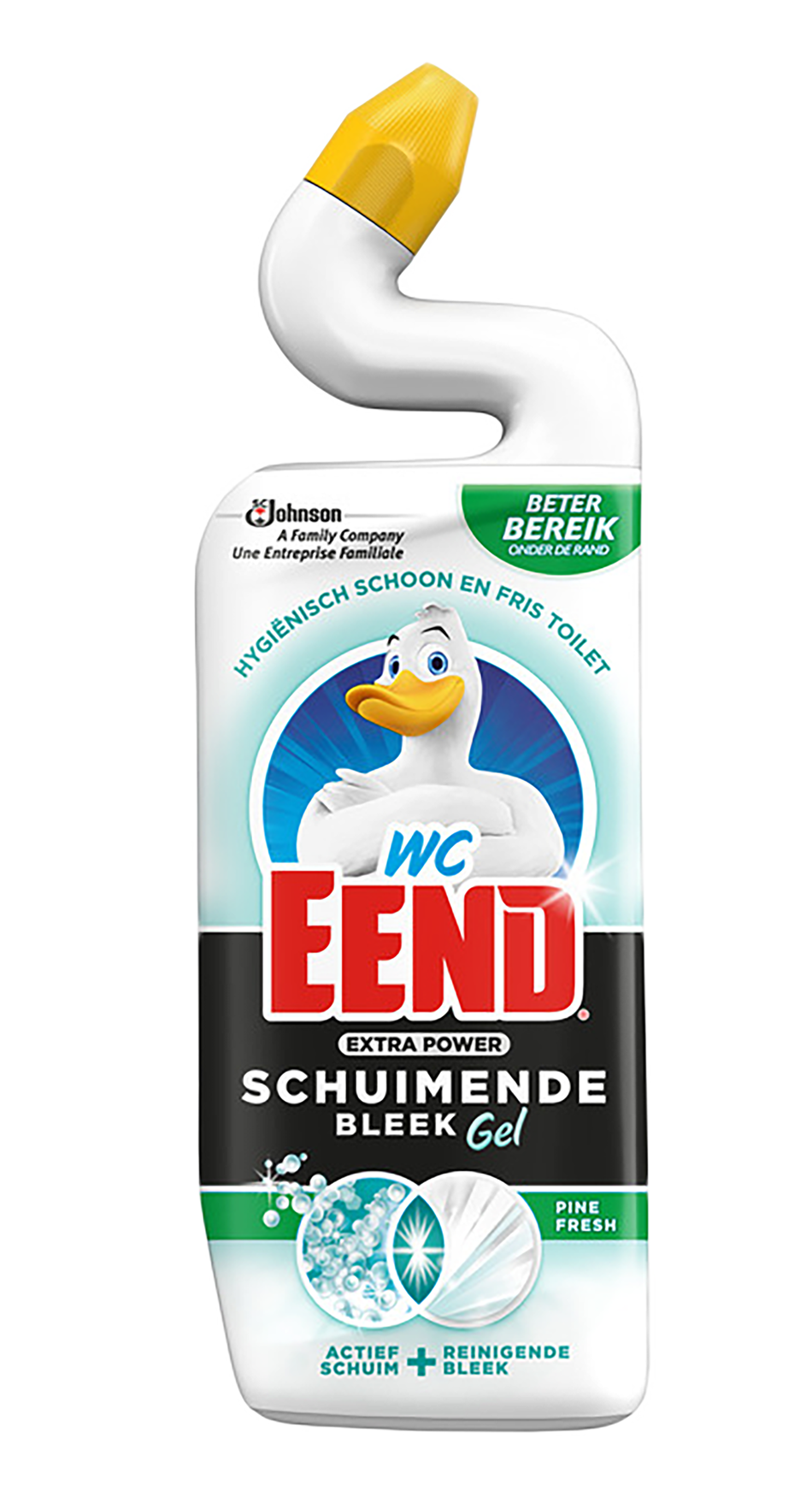 WC Eend Toiletreiniger Schuimende Bleek Pine 750ml - Krachtige reiniging en bleekmiddel met een verfrissende dennengeur - Handige 750ml fle