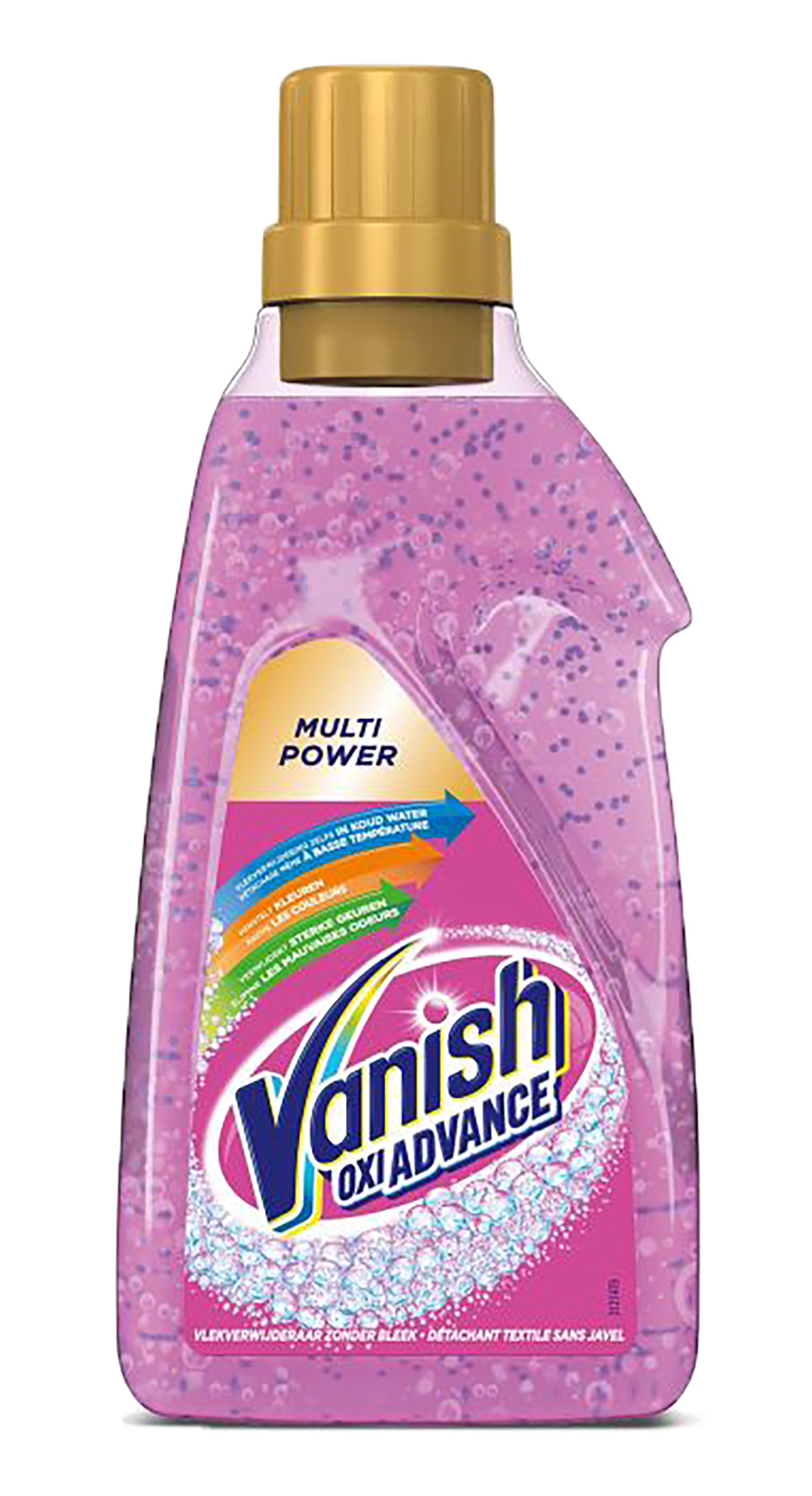 Vanish Oxi Action Wasbooster Gel 750ml - Krachtige formule voor het versterken van de waskracht en het verwijderen van vlekken - Handige 750ml fles